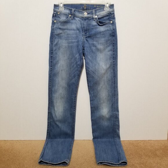 7FAM jeans 26 The Modern Straight whiskered stretch denim AU0377996S 055165 - Picture 1 of 16
